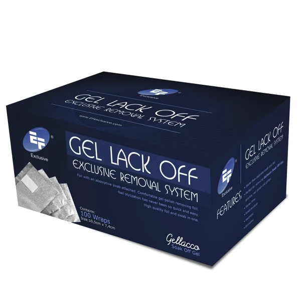 Gel Lack Off Exclusive Removal System 100 Wraps