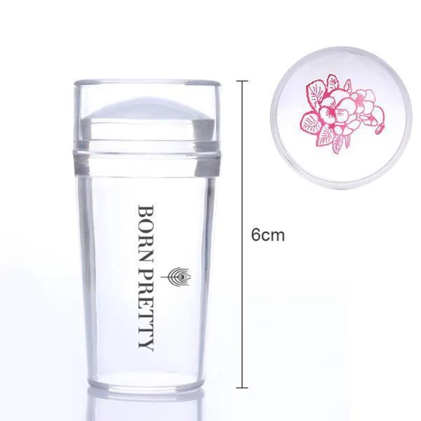 Born Pretty - Clear Jelly Stamper + Nail Scraper #25560-1 + #22140