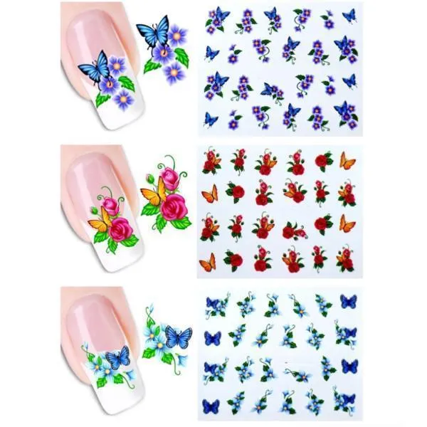 Full beauty - Nail Stickers 50 pcs #1058