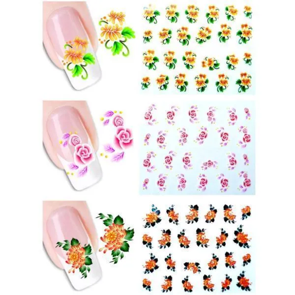 Full beauty - Nail Stickers 50 pcs #1058