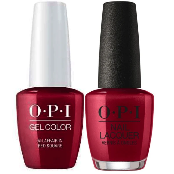 OPI GelColor + Matching Lacquer An Affair In Red Square #R53