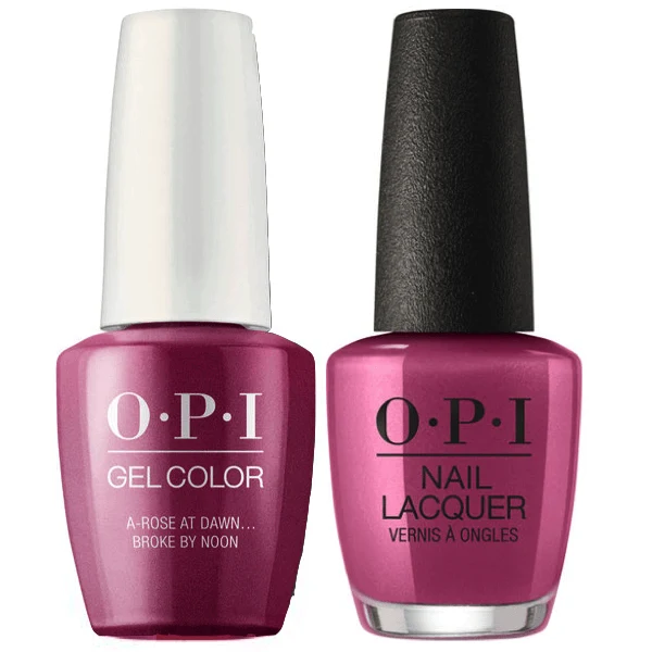 OPI GelColor + Matching Lacquer A Rose At Dawn Broke By Noon #V11