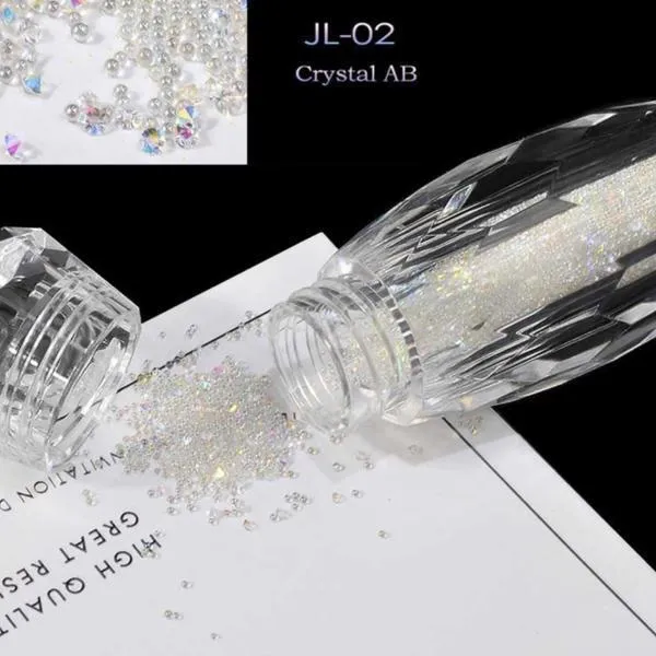 Mini Nail Art Beads - Crystal #JL02