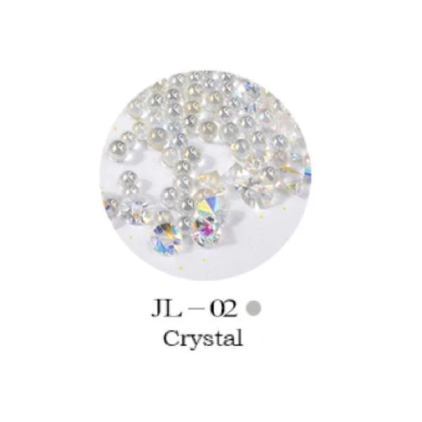 Mini Nail Art Beads - Crystal #JL02