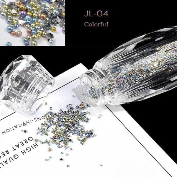 Mini Nail Art Beads - Colorful #JL04