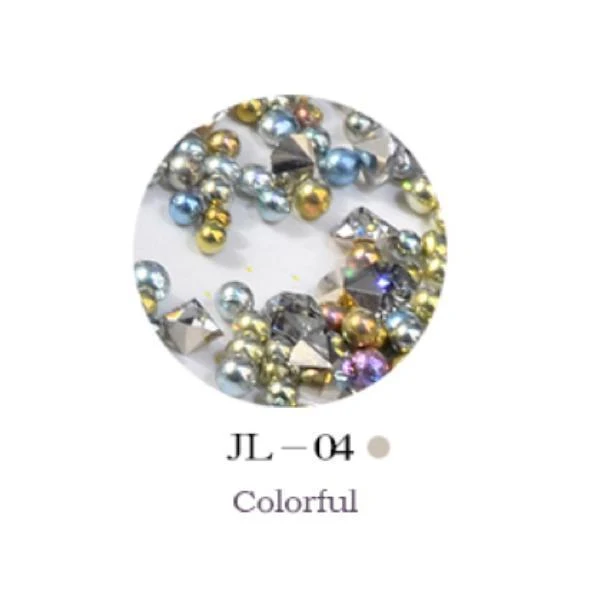 Mini Nail Art Beads - Colorful #JL04