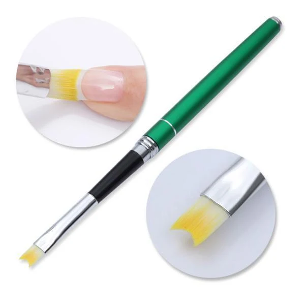 Born Pretty - Nail Brush Green Handle #40104