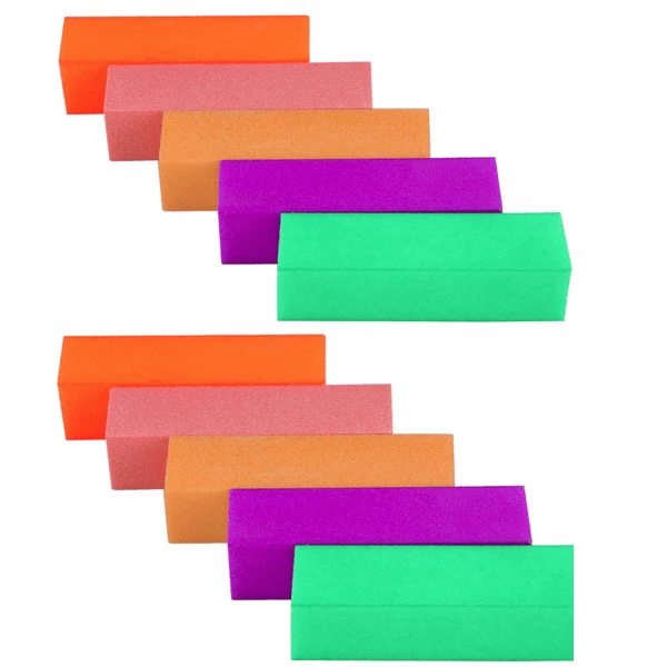 Nail Buffers 180/240 Grit 9.5 cm Set of 10 (Large)