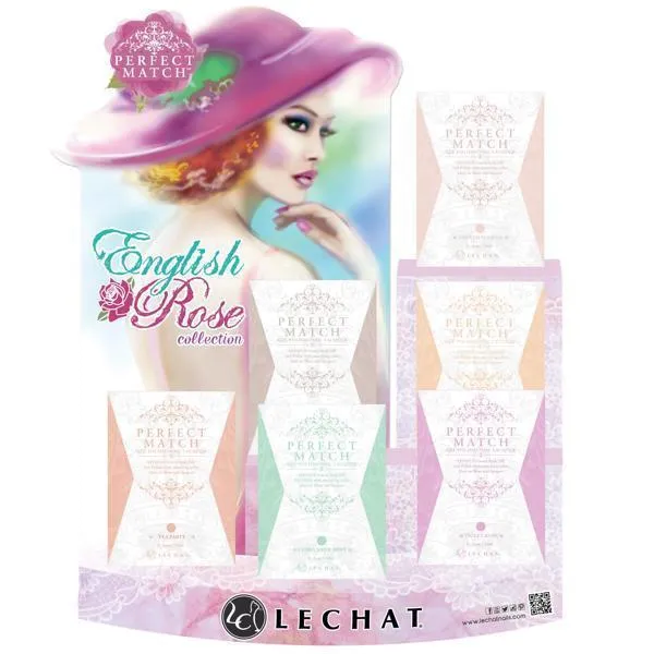 LeChat Perfect Match Gel + Matching Lacquer English Rose Collection #223 - #228