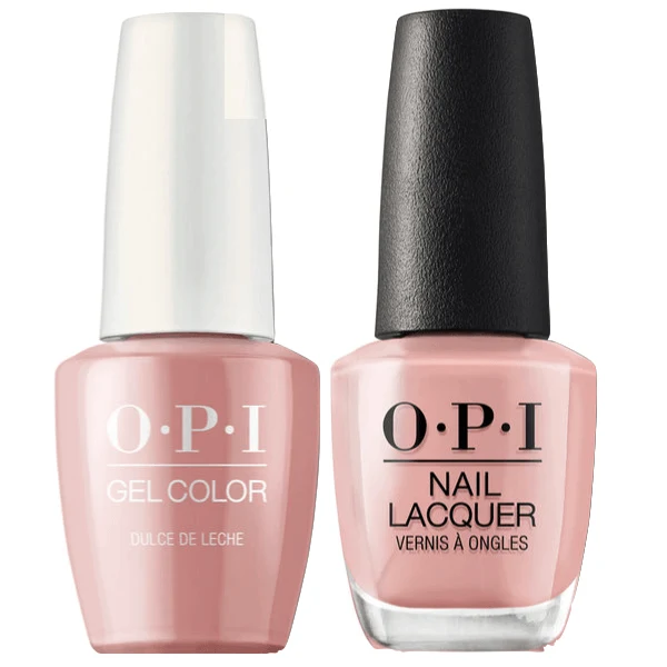 OPI GelColor + Matching Lacquer Dulce De Leche #A15