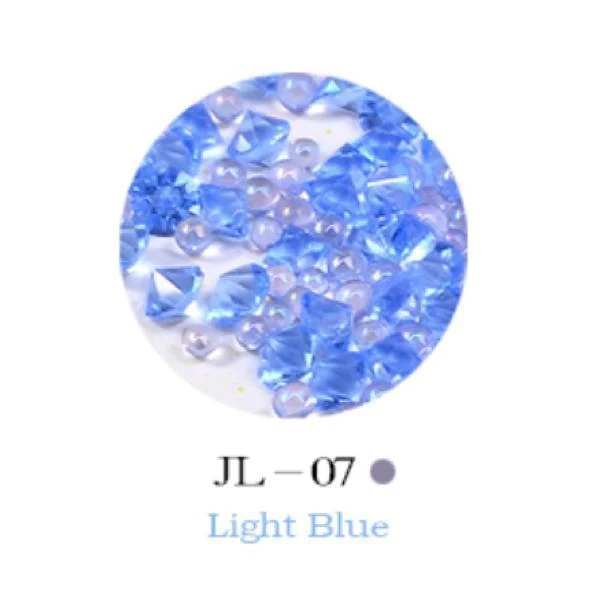 Mini Nail Art Beads - Light Blue #JL07