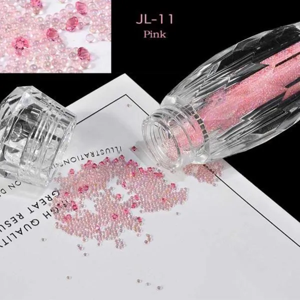 Mini Nail Art Beads - Pink #JL11