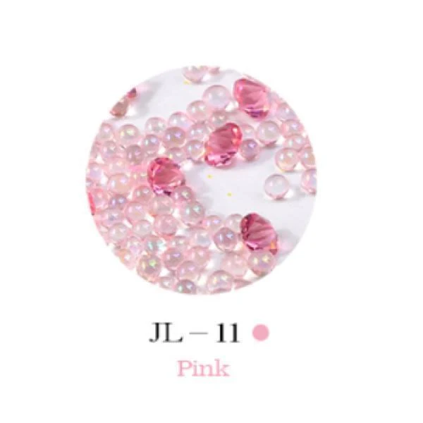 Mini Nail Art Beads - Pink #JL11