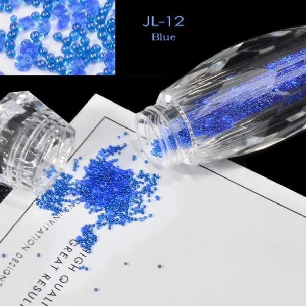 Mini Nail Art Beads - Blue #JL12