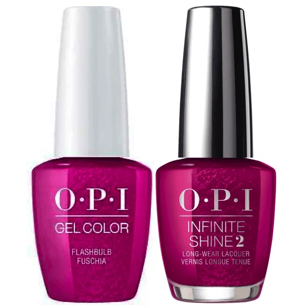OPI GelColor + Infinite Shine Flashbulb Fuchsia #B31