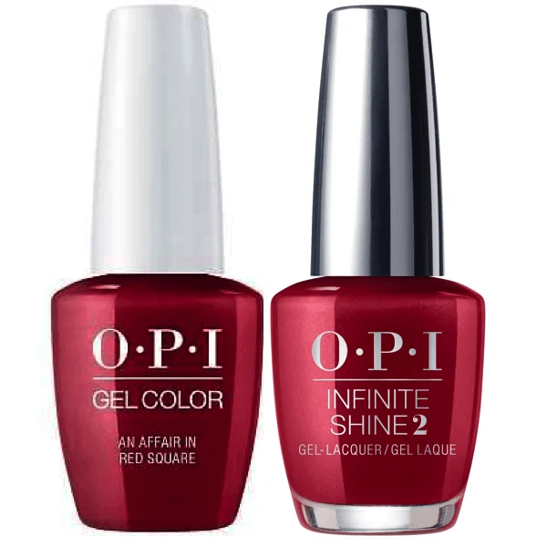 OPI GelColor + Infinite Shine An Affair In Red Square #R53