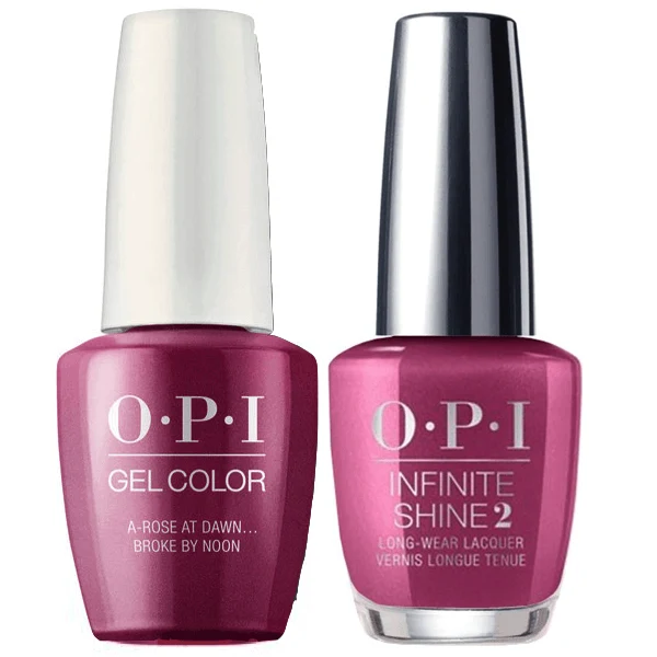 OPI GelColor + Infinite Shine A Rose At Dawn Broke By Noon #V11
