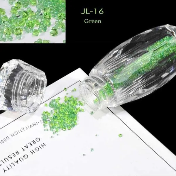 Mini Nail Art Beads - Green #JL16