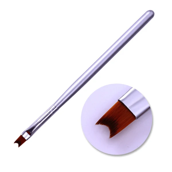 Born Pretty - Nail Brush Silver Handle #40680