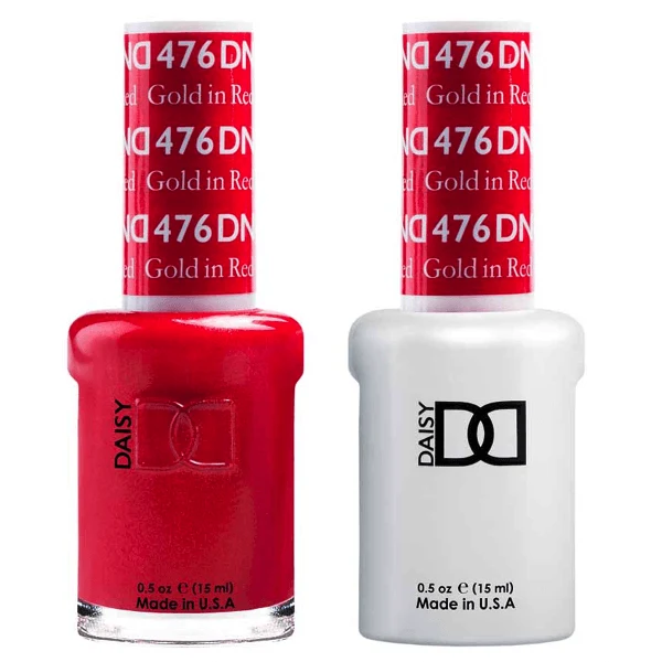 DND Daisy Gel Duo - Gold in Red #476