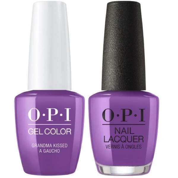OPI GelColor + Matching Lacquer Grandma Kissed A Gaucho #P35