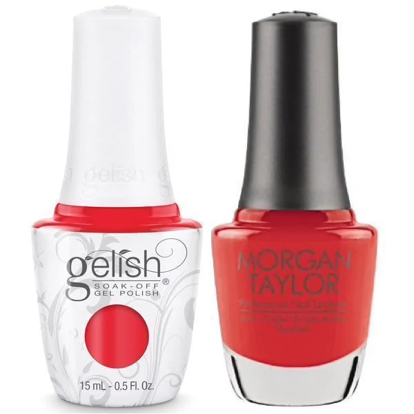 Harmony Gelish Tiger Blossom #1110821 + Morgan Taylor Sweet Escape #50026