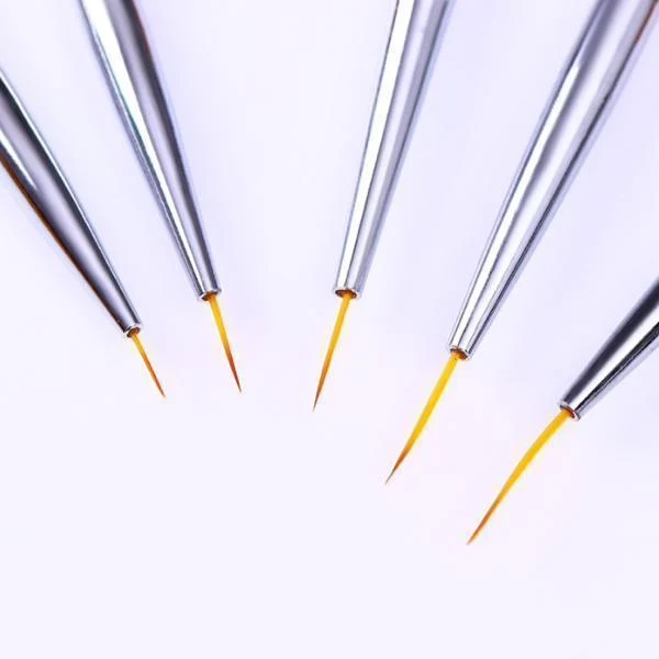 Born Pretty - 5 Pcs Nail Liner Brush Set #41284