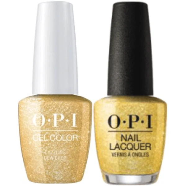 OPI GelColor + Matching Lacquer Dazzling Dew Drop #K05