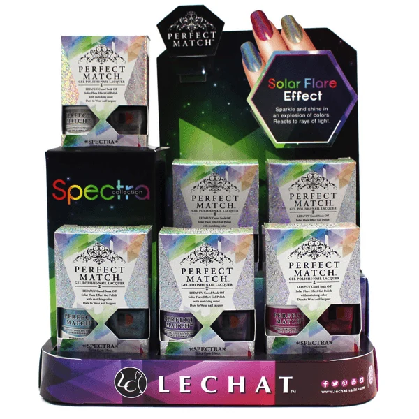 LeChat Perfect Match Gel + Matching Lacquer Spectra Collection #2 SPMS07-SPMS12