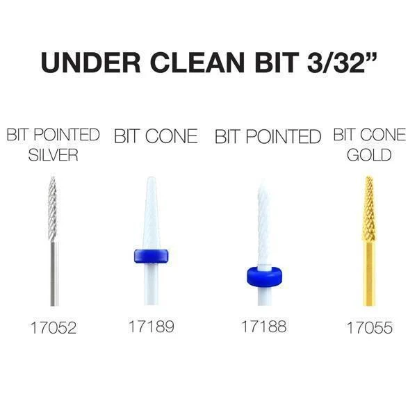 Cre8tion Nail Drill Tip - Under Clean Bit Tip 3/32"