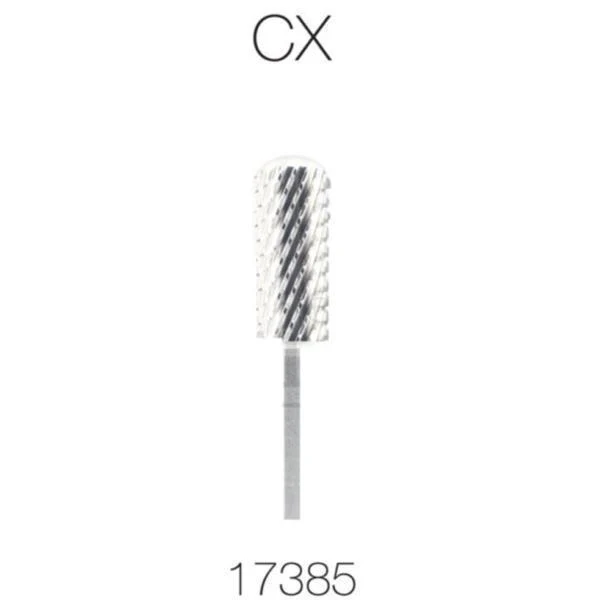 Cre8tion Nail Drill Tip - 2 Way Carbide 3/32" Silver Small Barrel Round Top