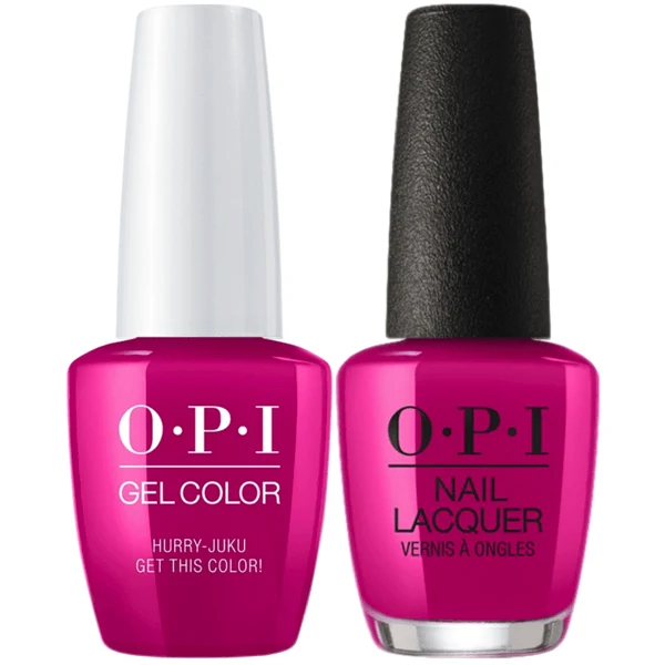 OPI GelColor + Matching Lacquer Hurry-Juku Get This Color! #T83
