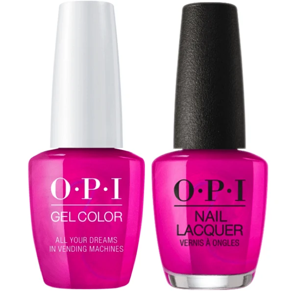 OPI GelColor + Matching Lacquer All Your Dreams In Vending Machines #T84