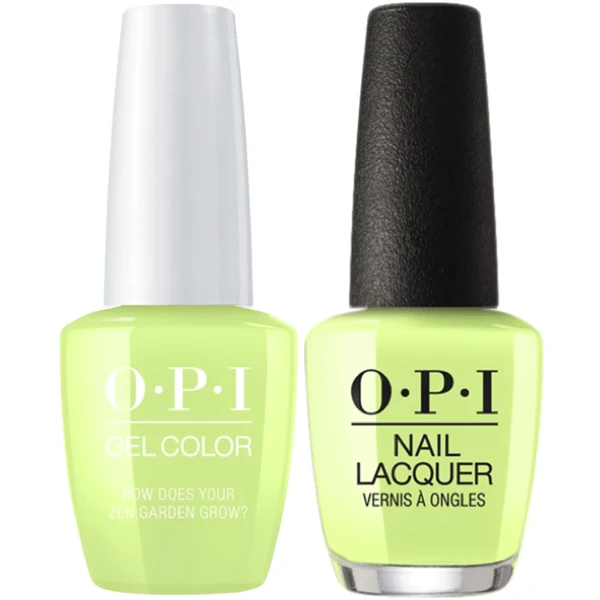 OPI GelColor + Matching Lacquer How Does Your Zen Garden Grow? #T86