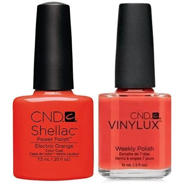 CND Creative Nail Design Vinylux + Shellac Electric Orange