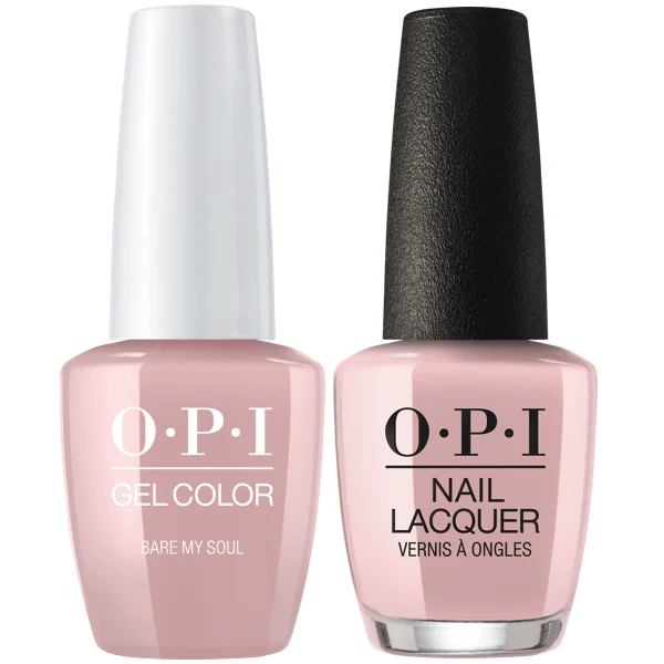 OPI GelColor + Matching Lacquer Bare My Soul #SH4