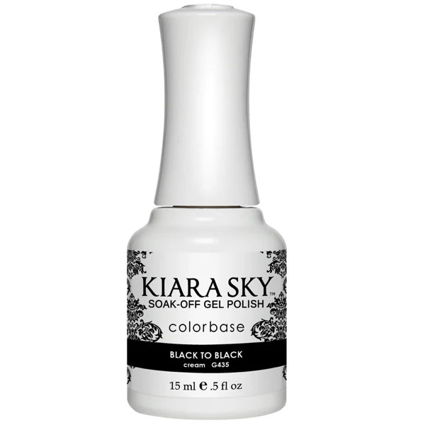 Kiara Sky Gel Polish - Black To Black #G435