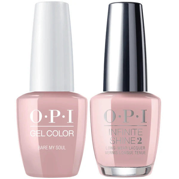 OPI GelColor + Infinite Shine Bare My Soul #SH4