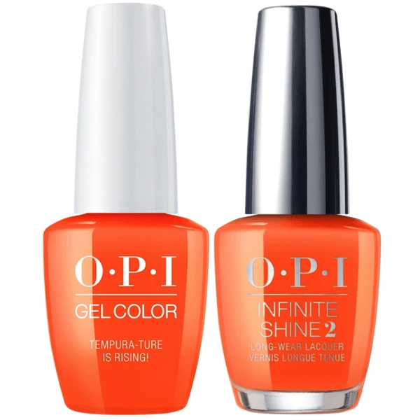 OPI GelColor + Infinite Shine Tempura-Ture Is Rising #T89