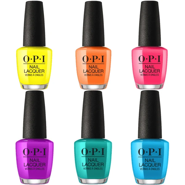 OPI Lacquer Summer 2019 Neon Collection Set of 6