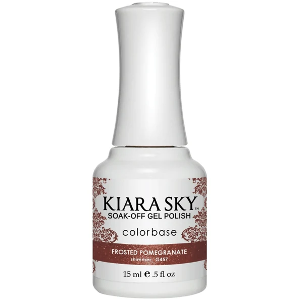 Kiara Sky Gel Polish - Frosted Pomegranate #G457
