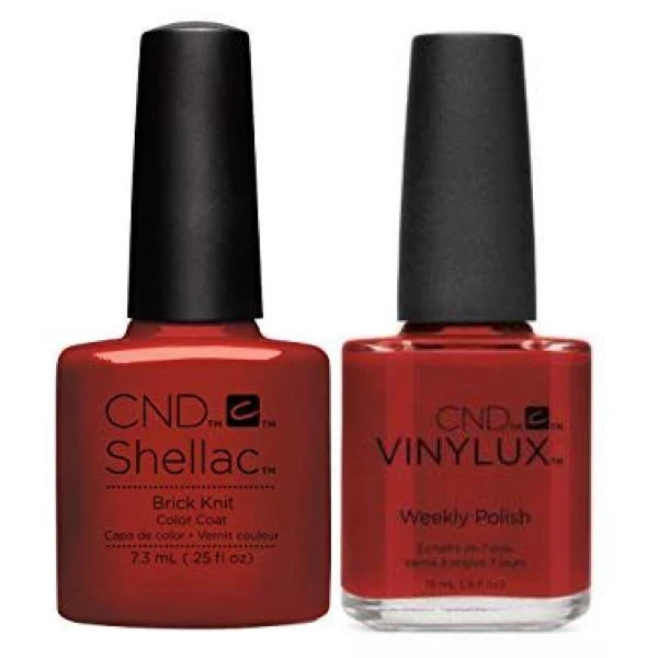 CND Creative Nail Design Vinylux + Shellac Brick Knit