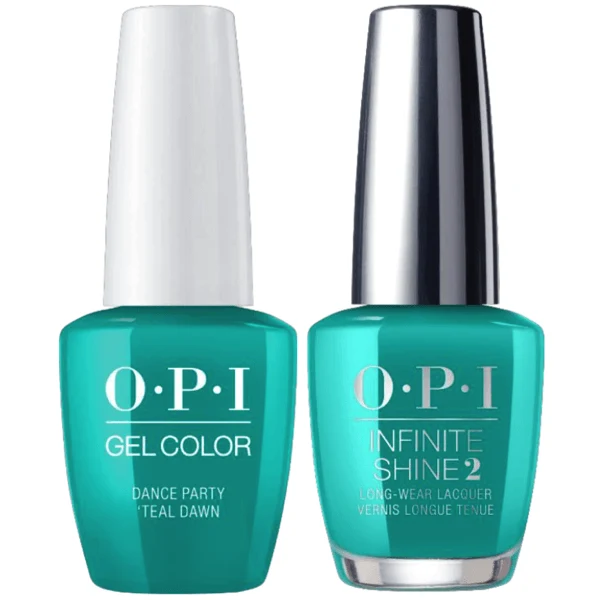 OPI GelColor + Infinite Shine Dance Party 'Teal Dawn #N74