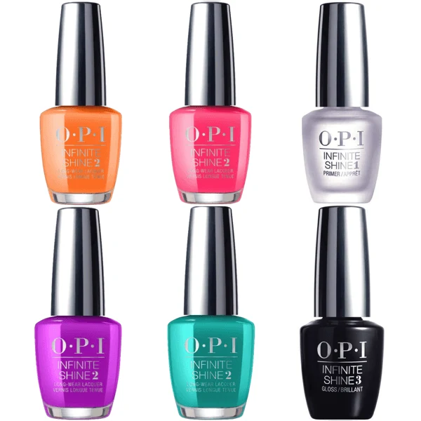 OPI Infinite Shine Summer 2019 Neon Collection (4 COLORS + BASE AND TOP)