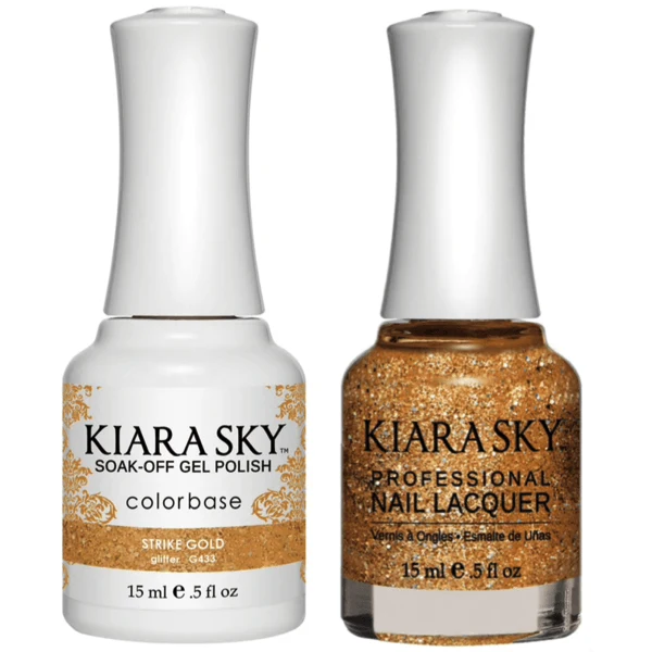 Kiara Sky Gel + Matching Lacquer - Strike Gold #433