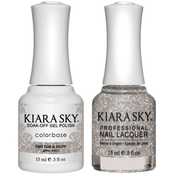 Kiara Sky Gel + Matching Lacquer - Time For A Selfie #437