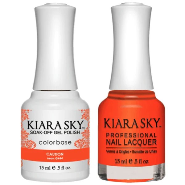 Kiara Sky Gel + Matching Lacquer - Caution #444