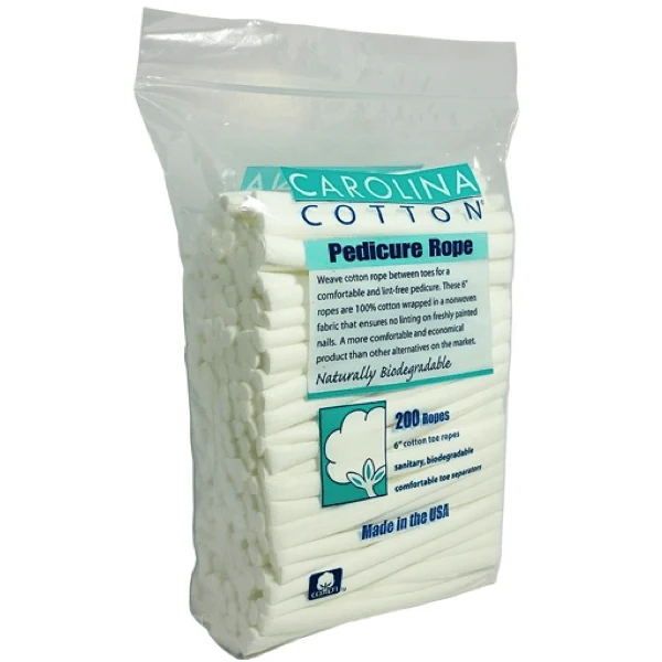 Carolina Cotton Pedicure Toe Rope 200 ct 6"