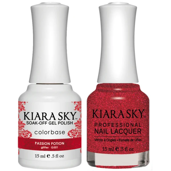 Kiara Sky Gel + Matching Lacquer - Passion Potion #551