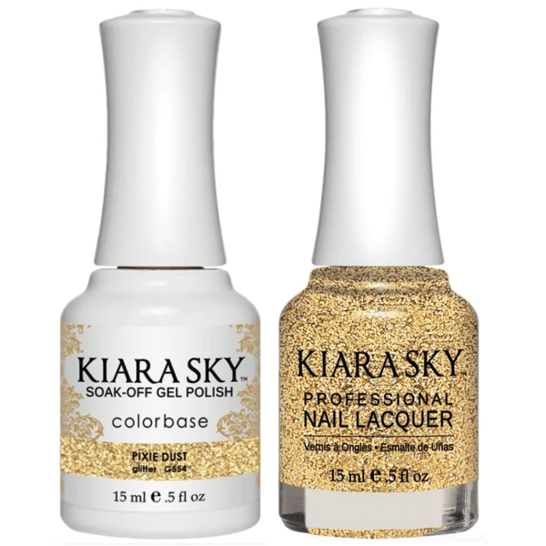 Kiara Sky Gel + Matching Lacquer - Pixie Dust #554